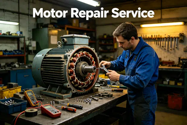 Professional industrial motor repair and maintenance service